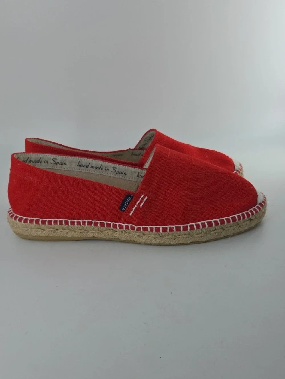 Women’s Red Canvas Espadrille Slip-On Size 43 LIKE NEW